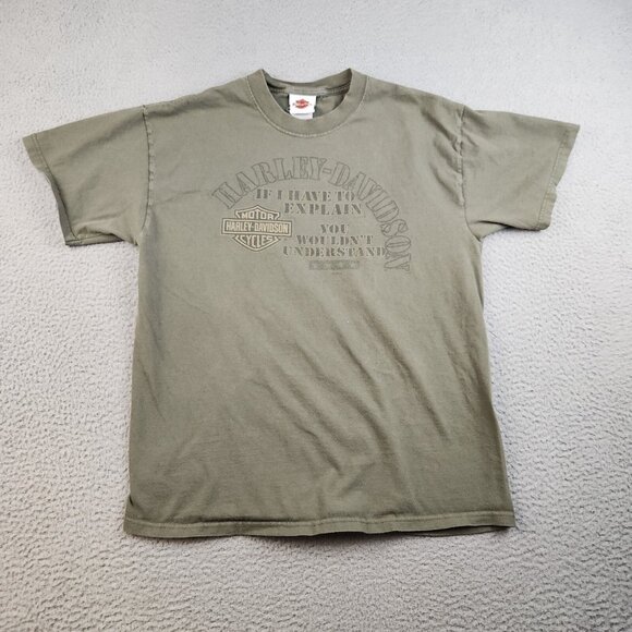 VTG Harley Davidson Shirt Mens Large Ft Walton Florida USA Made Heritage Cycles - Picture 2 of 9